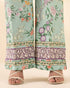 Unstitched Women's Blue Cotton Jacquard Shirt Trousers